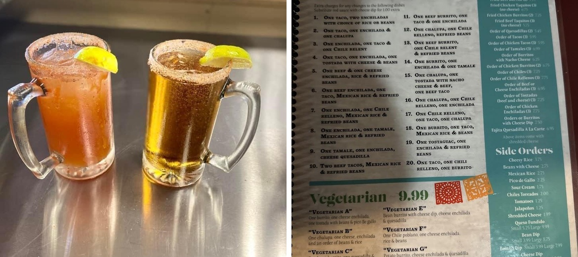 La Poblanita mexican restaurant Menu